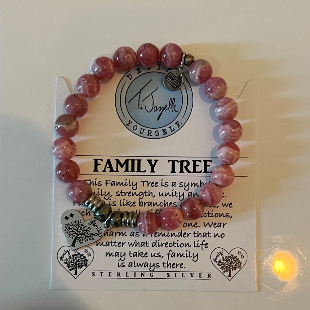 T. Jazelle Pink Beaded Bracelet